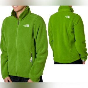NORTH FACE GREEN FLEECE JACKET